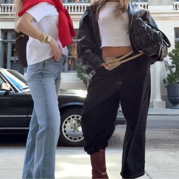 Vintage leather western belt - Picture 5 of 5